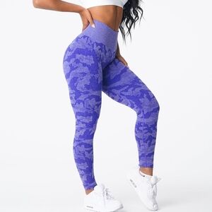 Nvgtn Electric Blue Camo Leggings